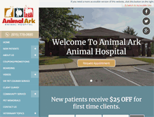 Tablet Screenshot of animalarkanimalhospital.com